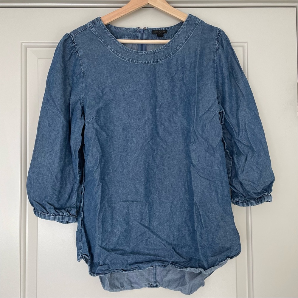 Ann Taylor Distressed Long Sleeve